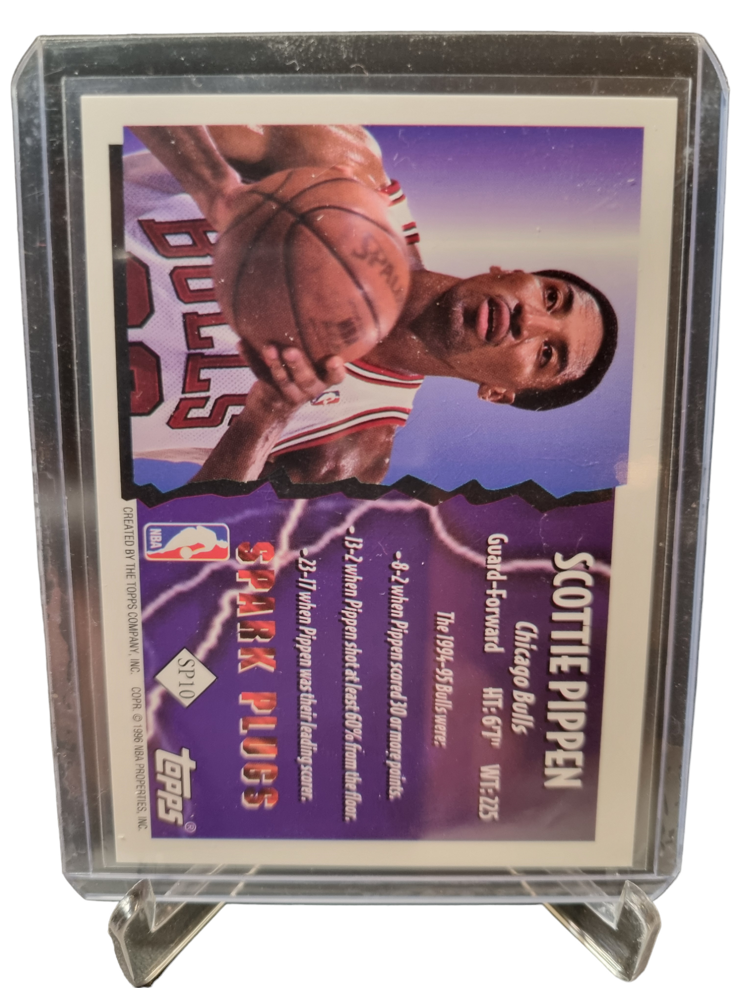 1996 Topps #SP10 Scottie Pippen Spark Plugs