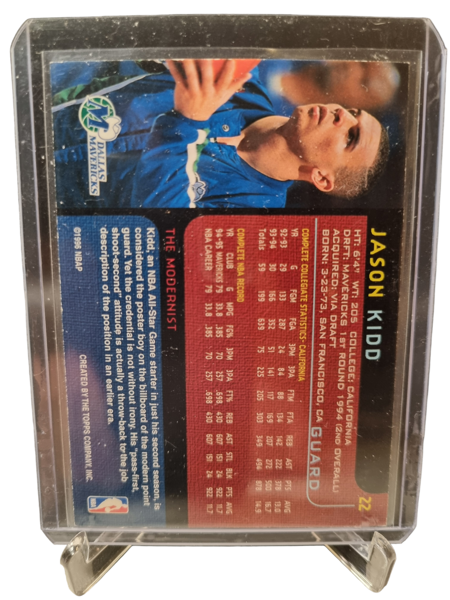 1996 Topps Gallery #22 Jason Kidd The Modernists