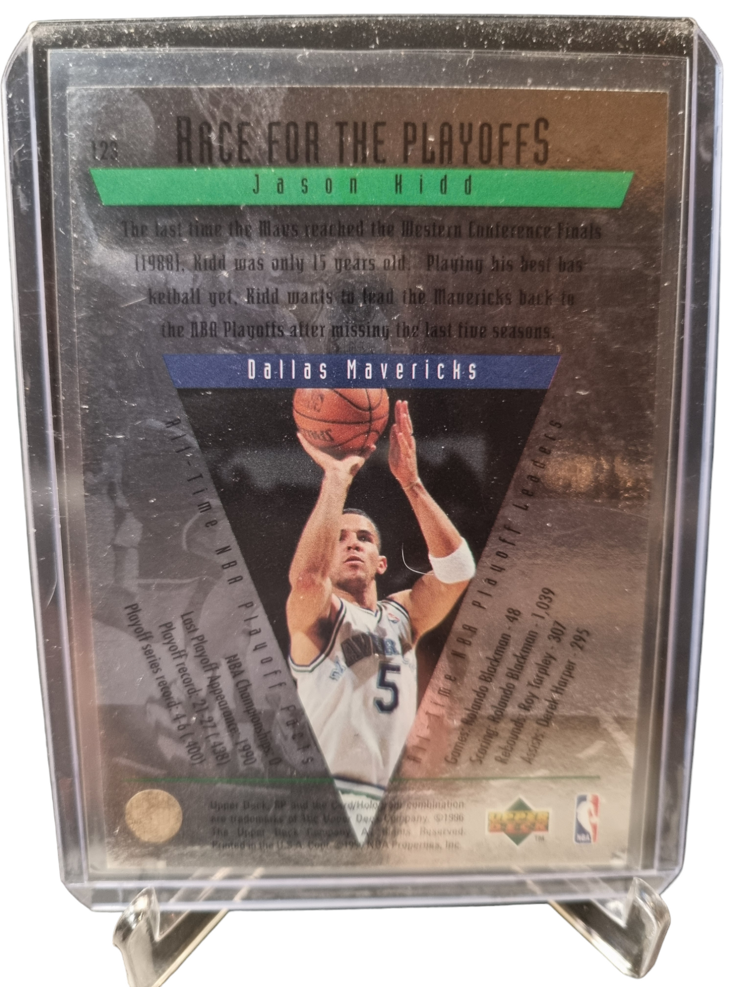 1996 Upper Deck #123 Jason Kidd Championship Series Race For The Play Offs