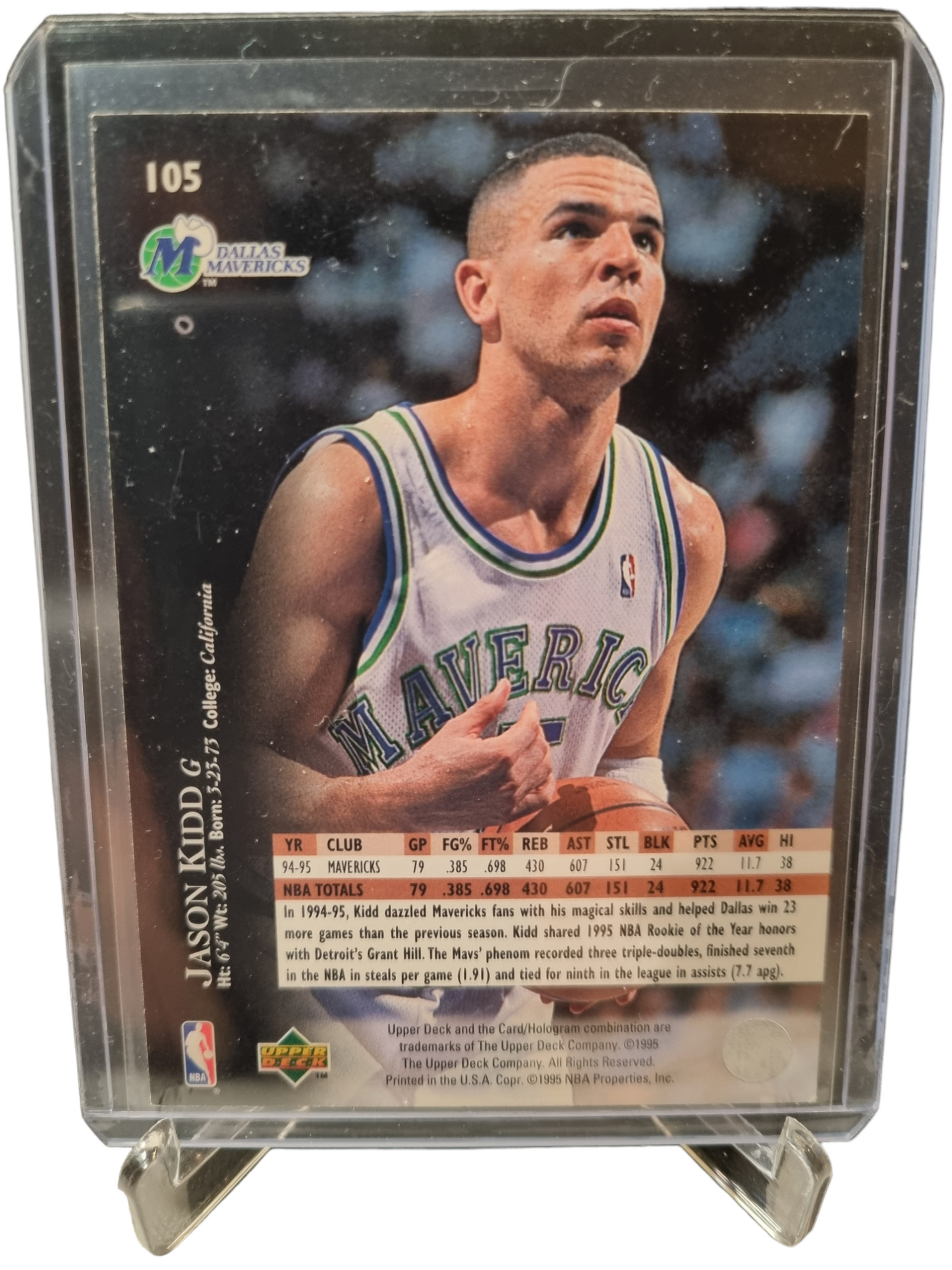 1995 Upper Deck #105 Jason Kidd Electric Court