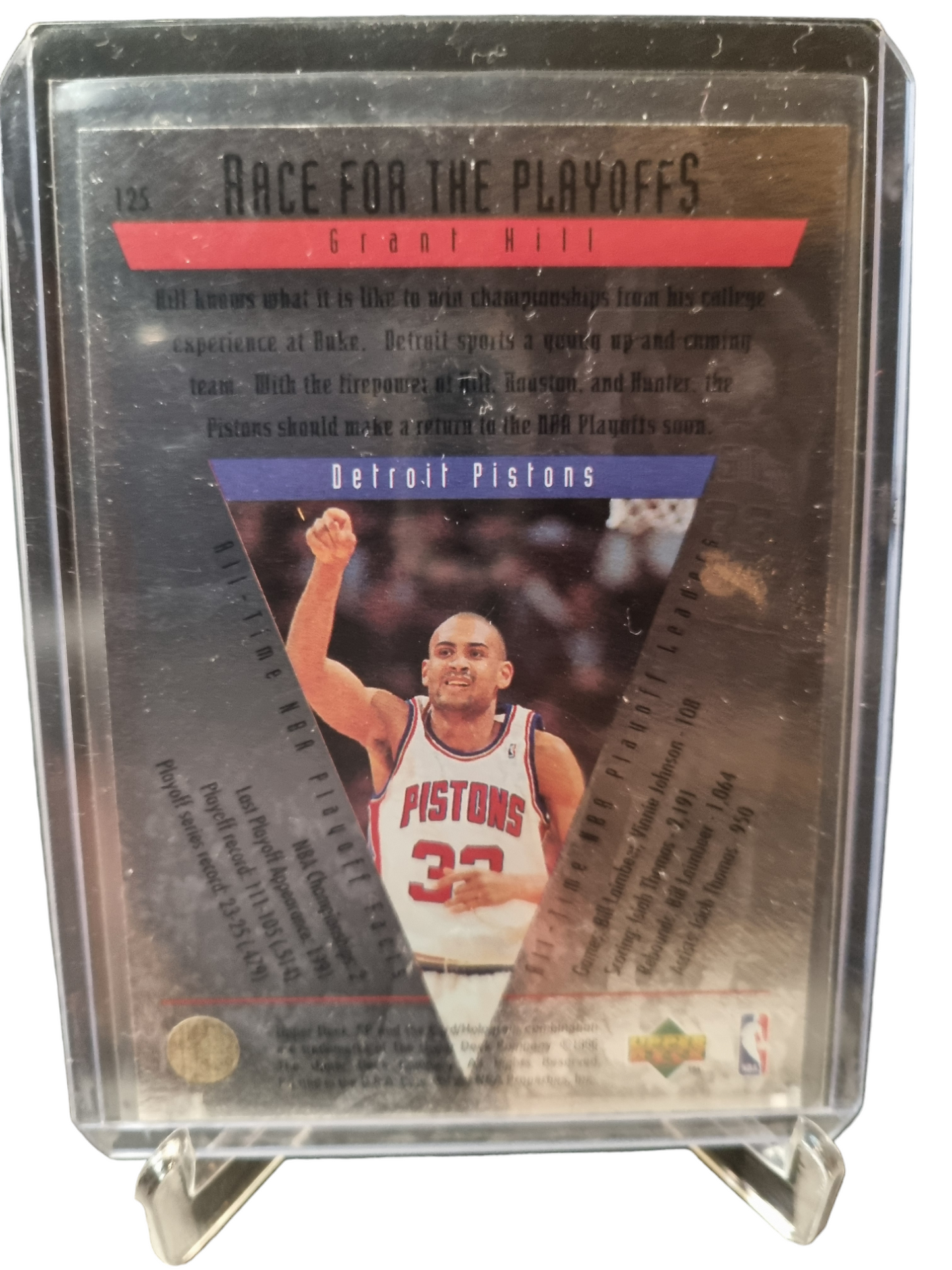 1996 Upper Deck #125 Grant Hill Race For The Playoffs