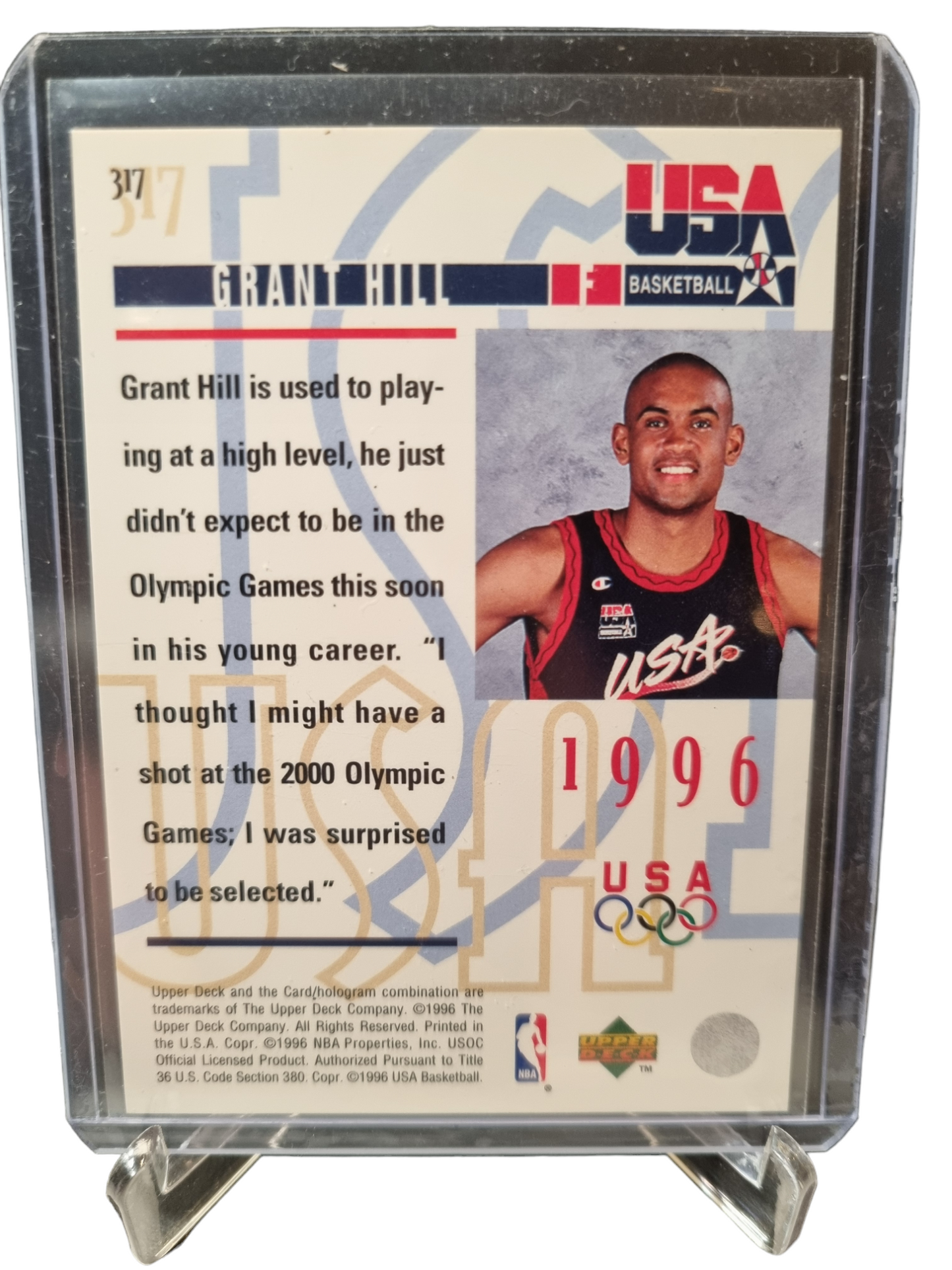 1996 Upper Deck #317 Grant Hill USA Basketball Electric Court