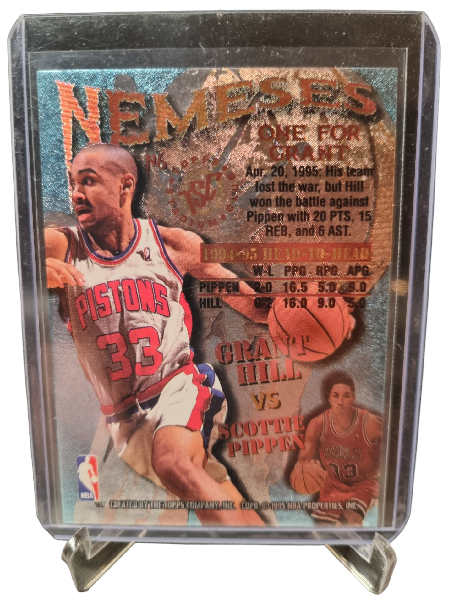 1995 Topps #N6 Scottie Pippen vs Grant Hill Nemesis