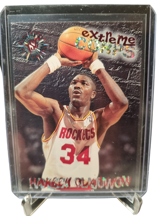 1995 Topps Stadium Club #110 Hakeem Olajuwon Extreme Corps