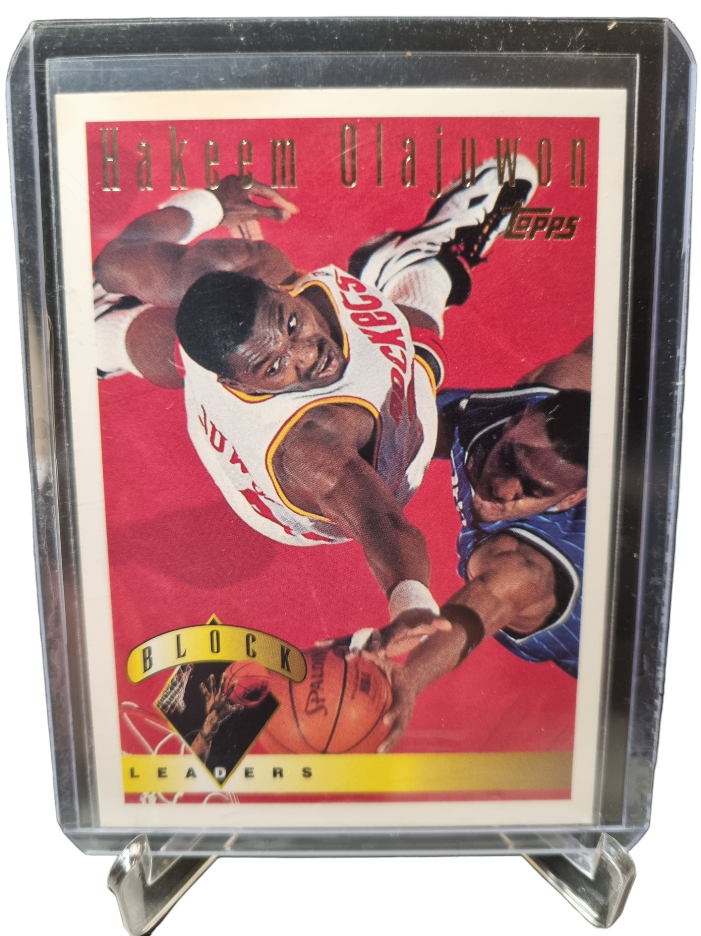 1995 Topps #27 Hakeem Olajuwon Block Leaders