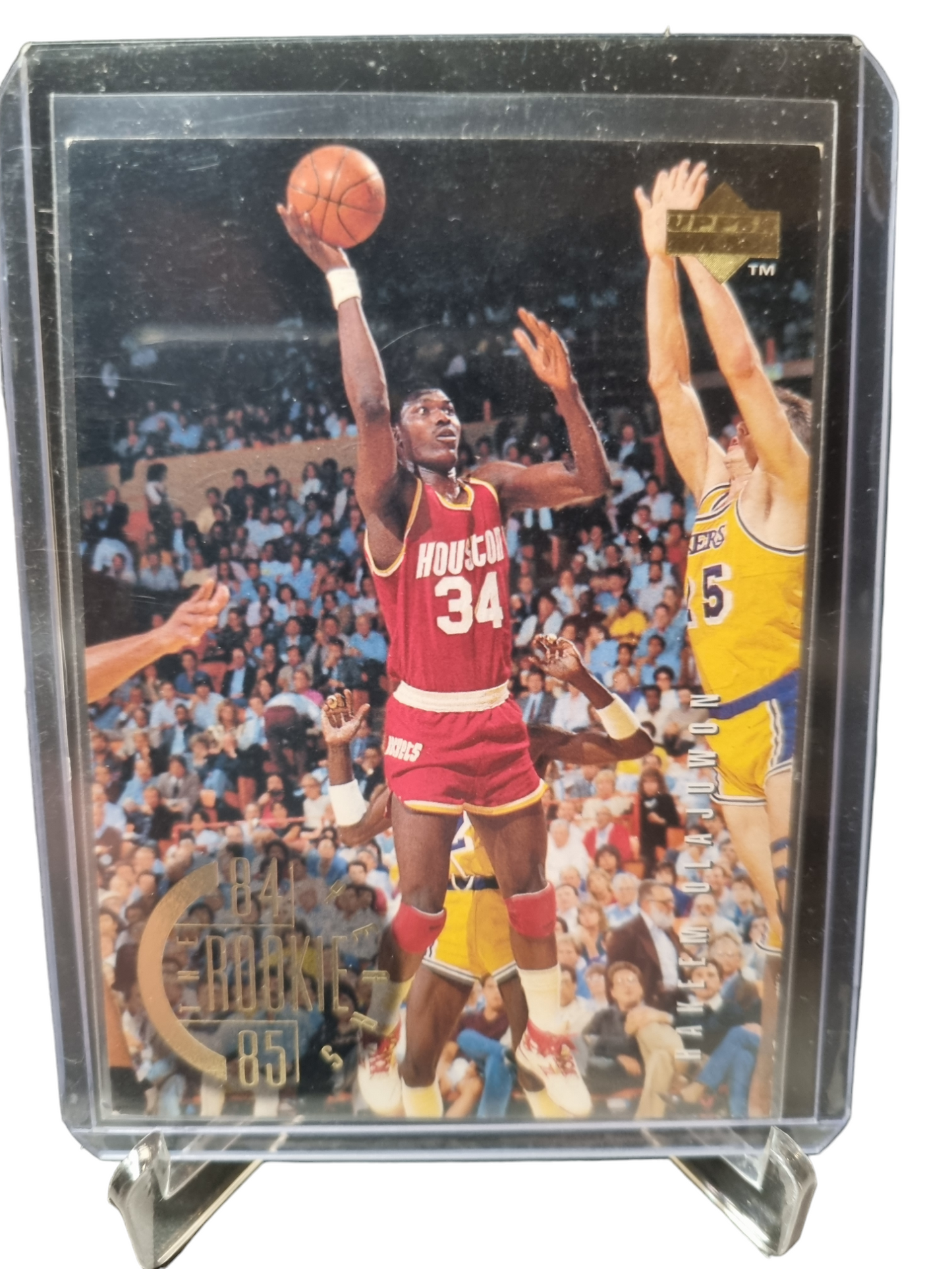 1995 Upper Deck #138 Hakeem Olajuwon 1984/85 The Rookie Years