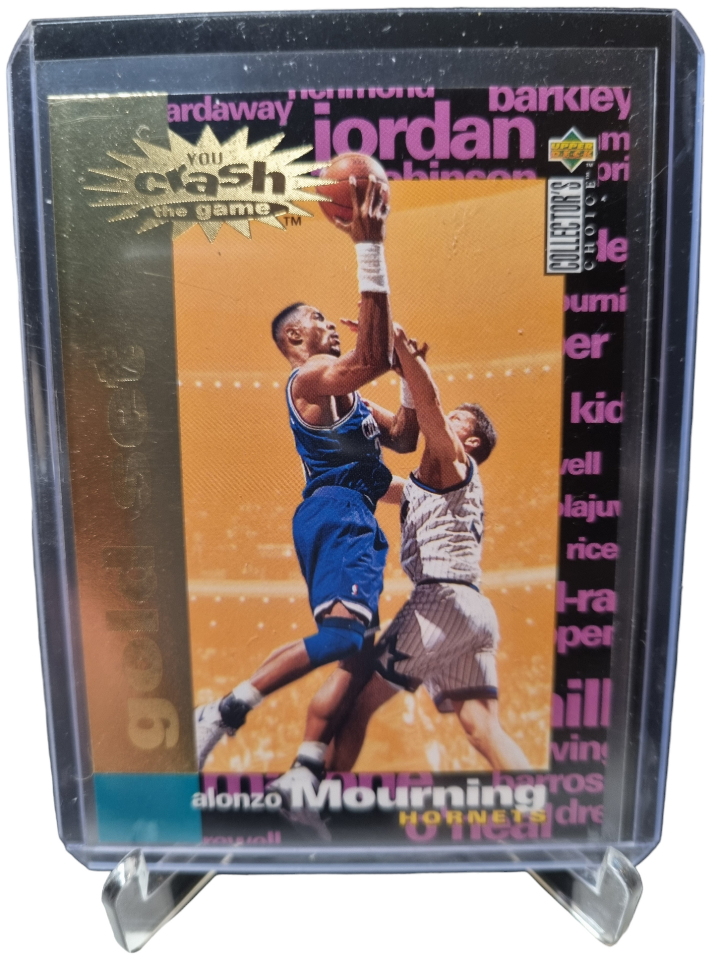 1995 Upper Deck #C9 Alonzo Mourning Crash The Game Gold