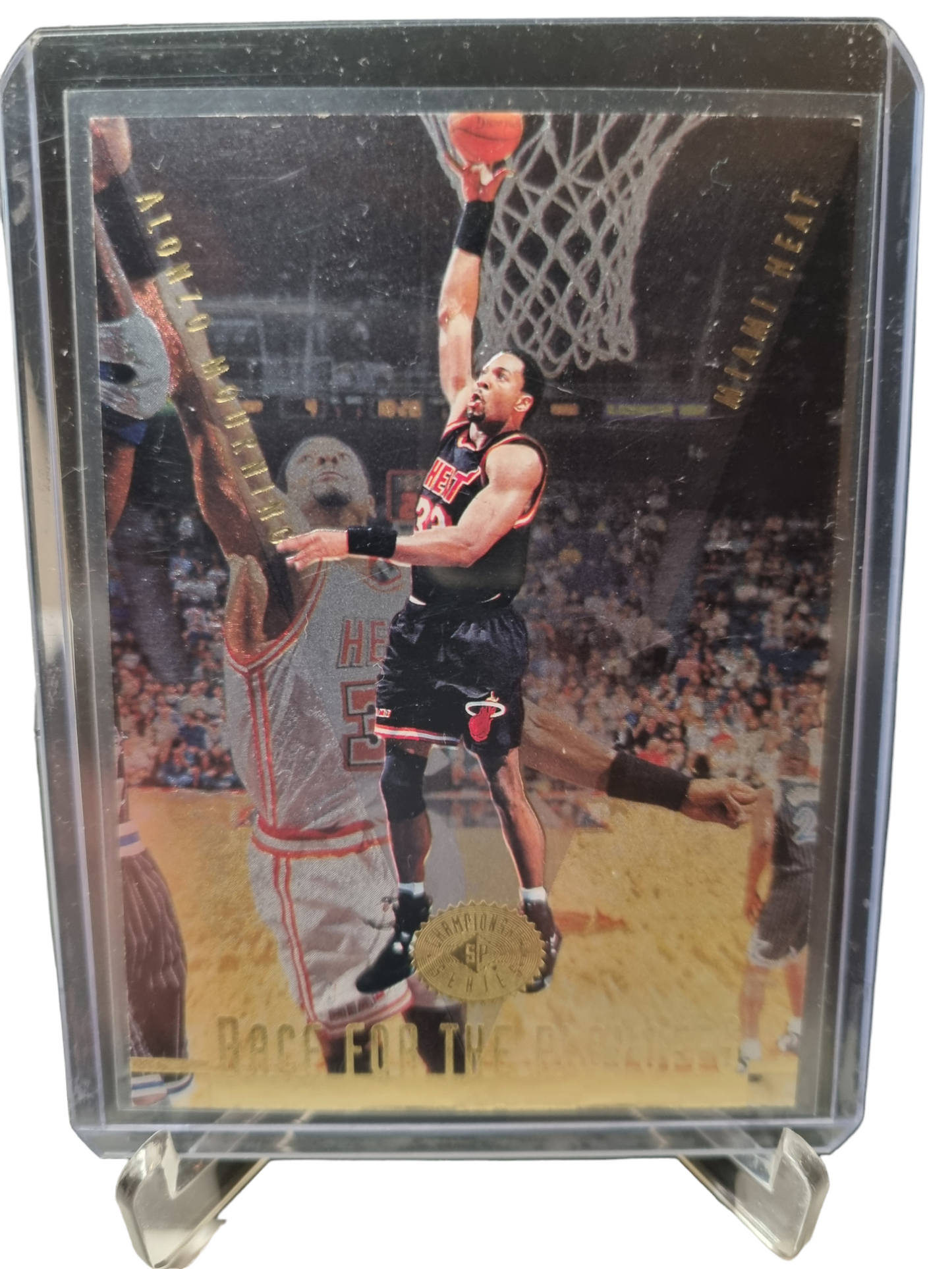 1996 Upper Deck #131 Alonzo Mourning Race For The Playoffs