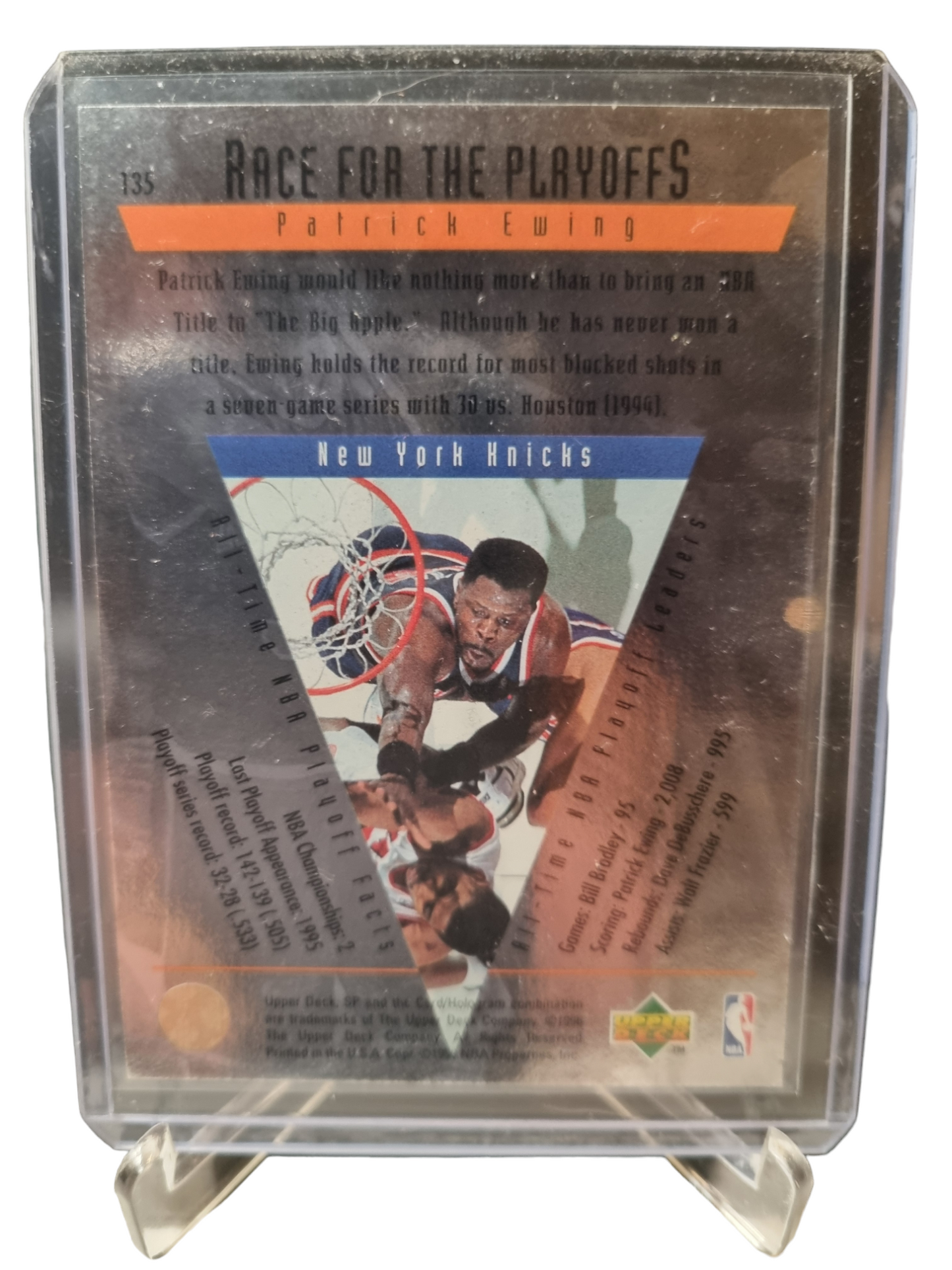 1995 Upper Deck #135 Patrick Ewing Race To The Playoffs