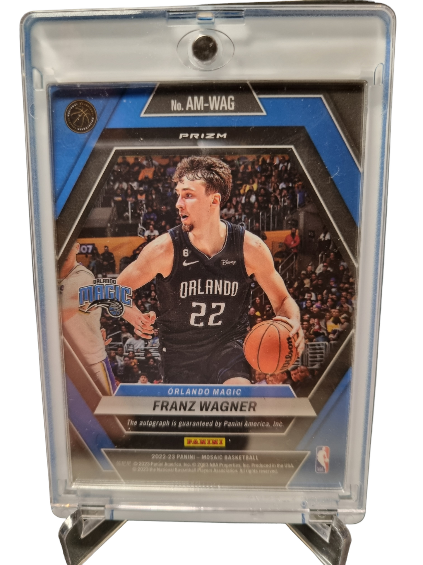 2022-23 Panini Mosaic #AM-WAG Franz Wagner Mosaic Prizm Autograph