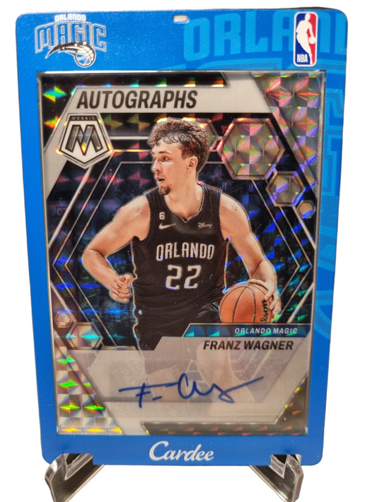 2022-23 Panini Mosaic #AM-WAG Franz Wagner Mosaic Prizm Autograph