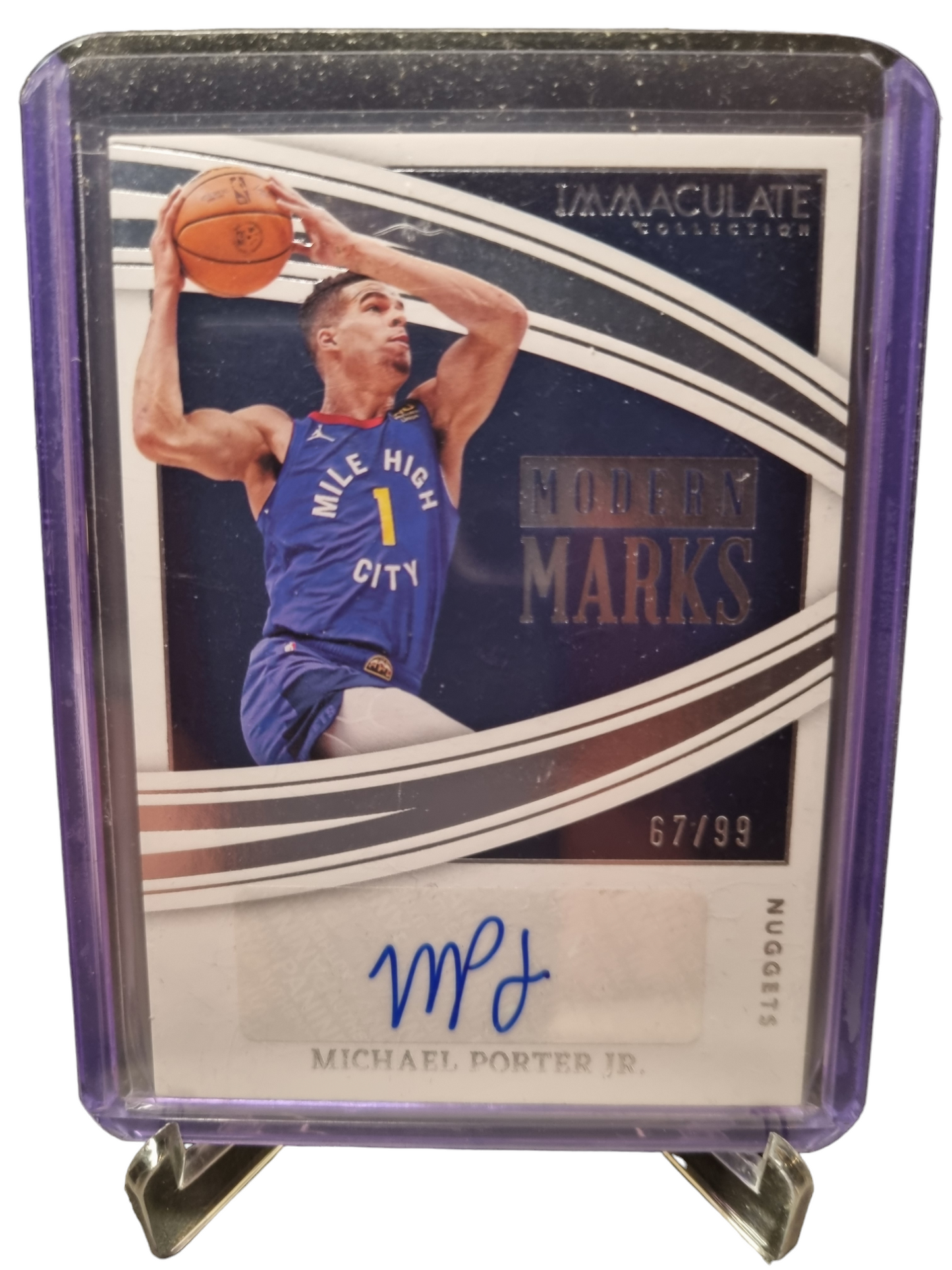 2021-22 Panini Immaculate #MM-MPJ Michael Porter Modern Marks Autograph 67/99