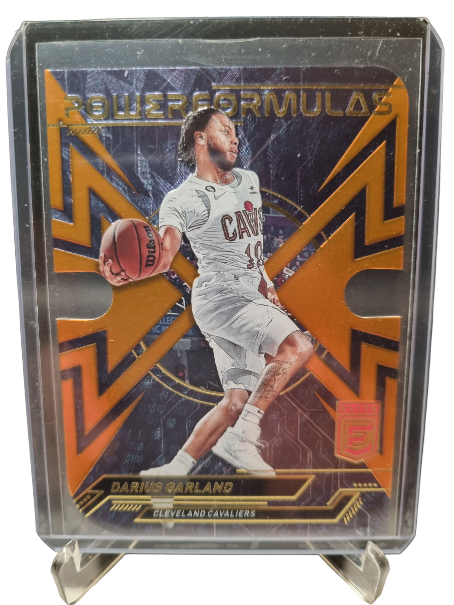 2022-23 Panini Donruss Elite #11 Darius Garland Power Formulas Orange Die Cut