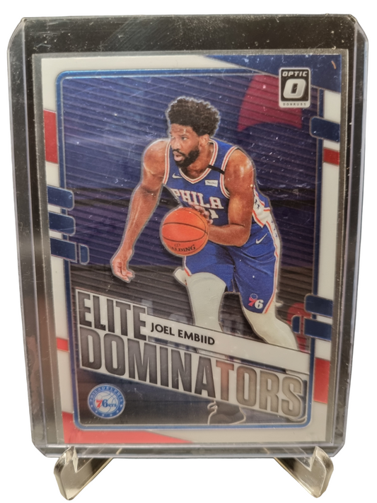 2020-21 Panini Donruss Optic #25 Joel Embiid Elite Dominators