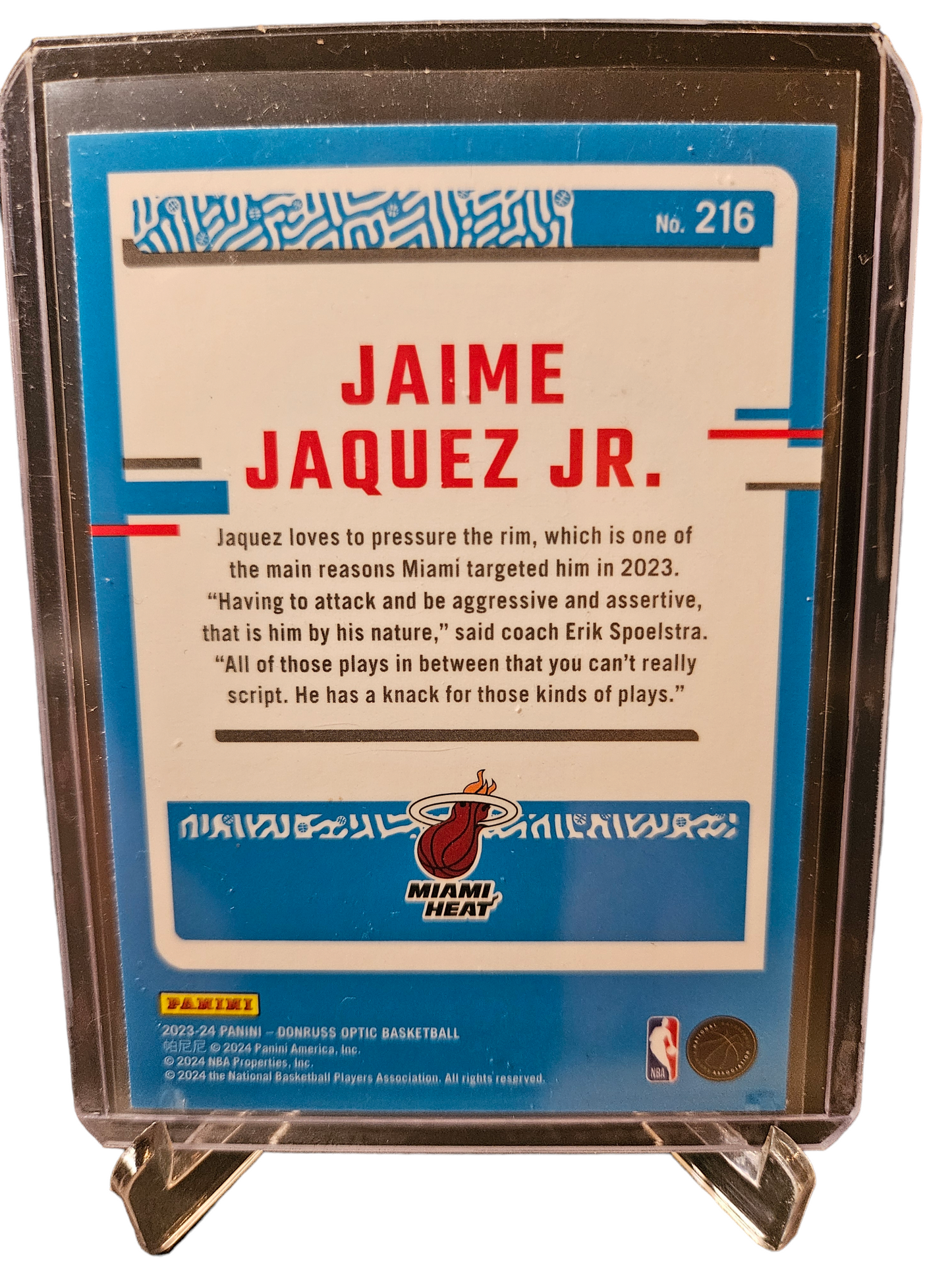 2023-24 Panini Donruss Optic #216 Jamie Jaquez JR Rookie Card Rated Rookie