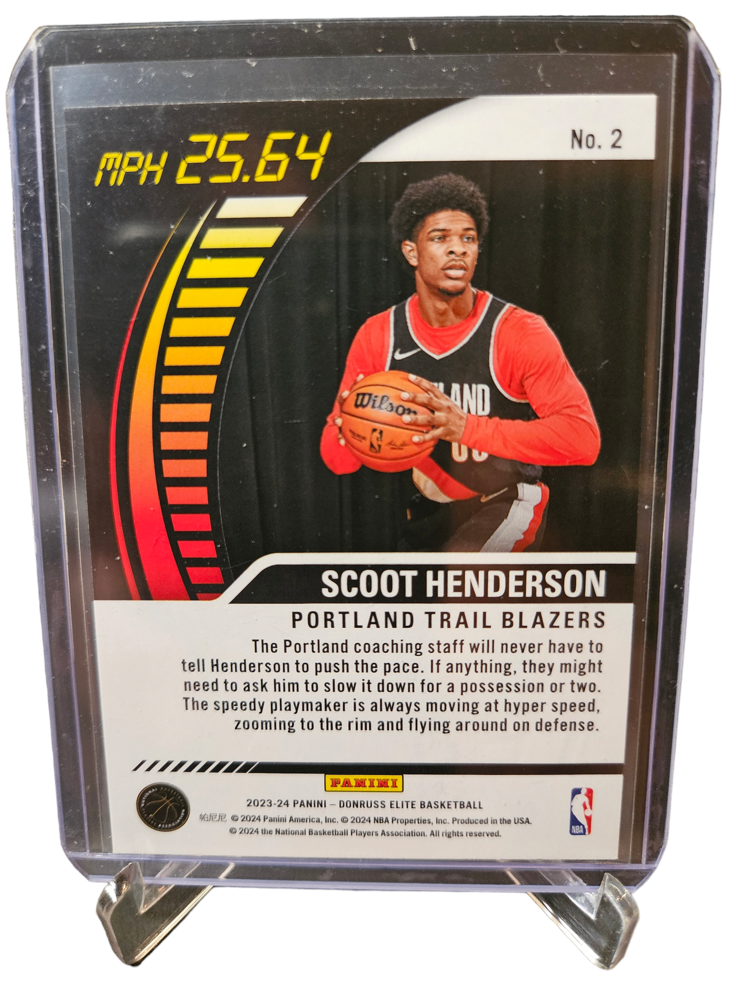 2023-24 Panini Donruss Elite #2 Scoot Henderson Rookie Card Full Throttle