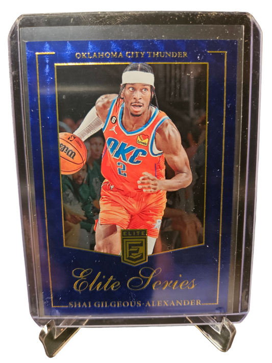 2023-24 Panini Donruss Elite #13 Shai Gilgeous-Alexander Elite Series Blue 47/99