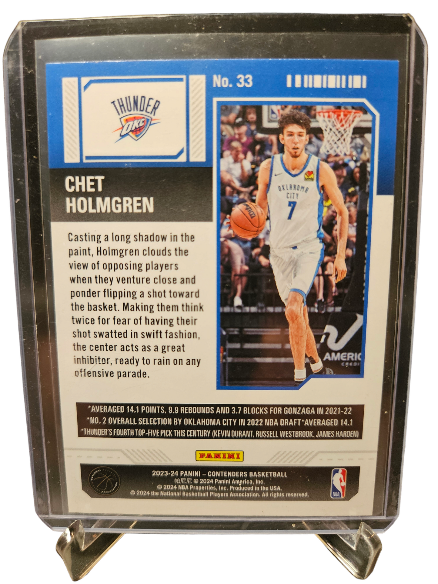 2023-24 Panini Contenders #33 Chet Holmgren Season Ticket