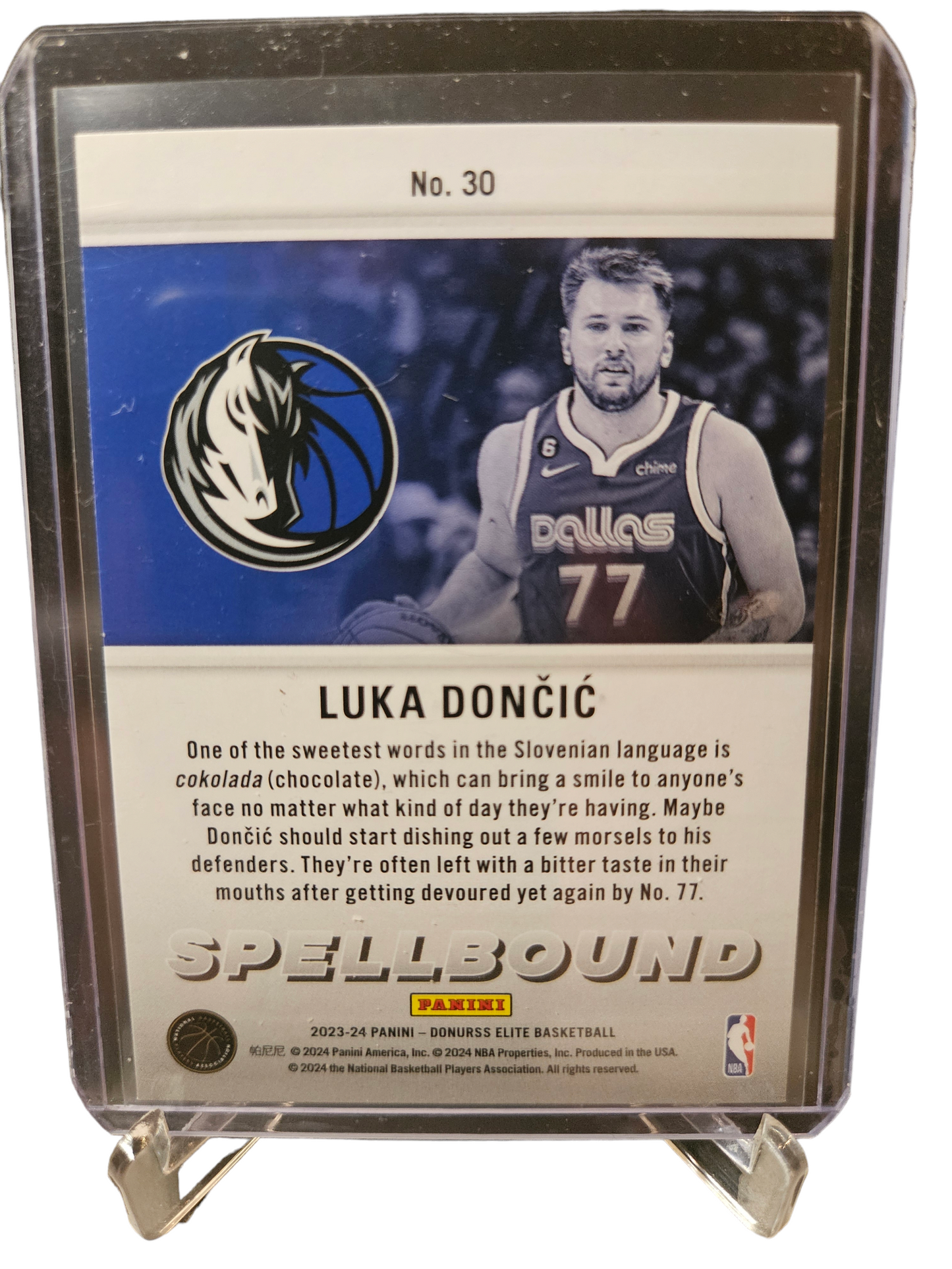 2023-24 Panini Donruss Elite #30 Luka Doncic Spellbound C