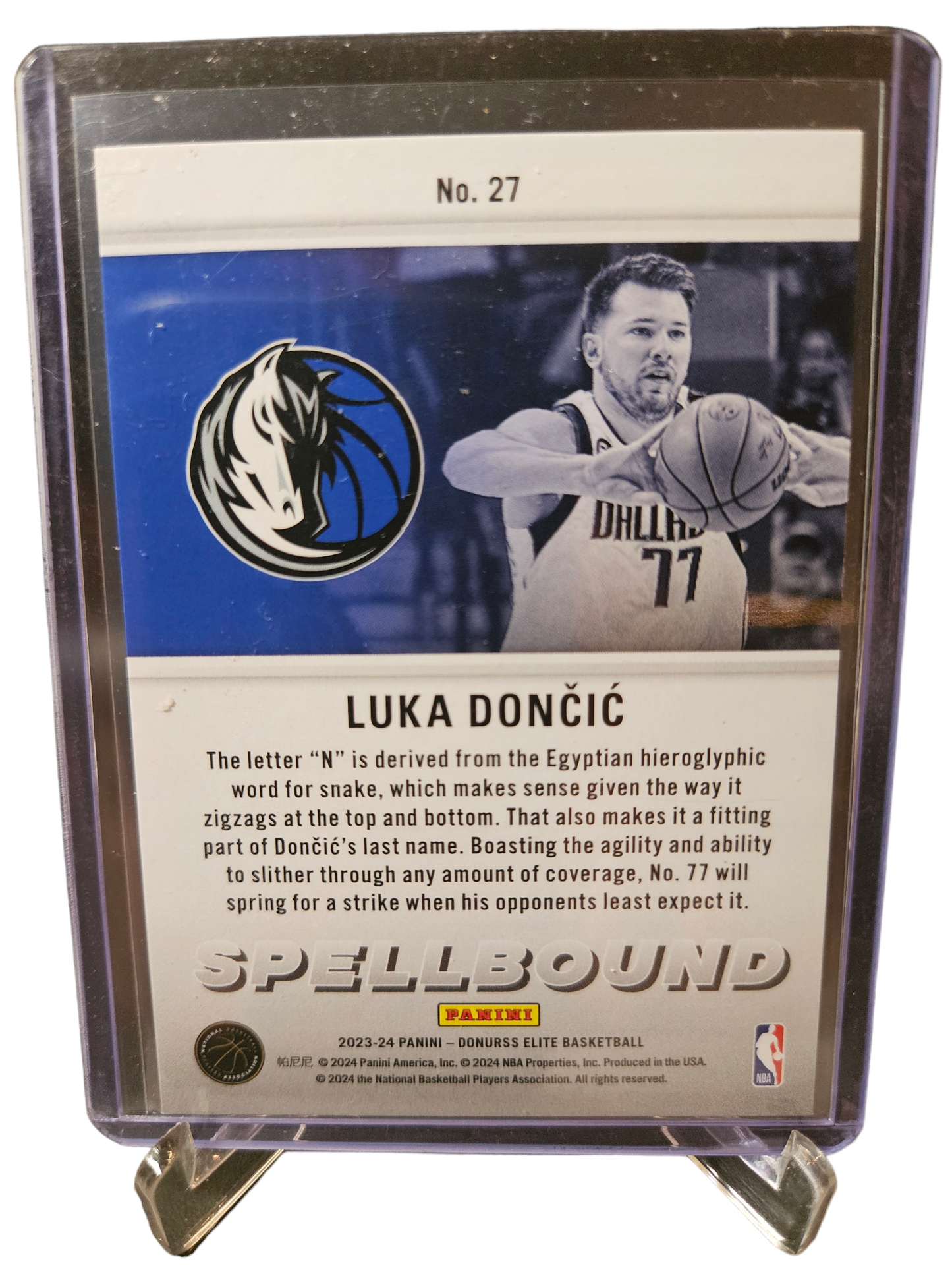 2023-24 Panini Donruss Elite #27 Luka Doncic Spellbound N