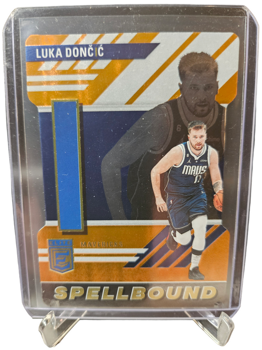 2023-24 Panini Donruss Elite #29 Luka Doncic Spellbound I Orange Die Cut