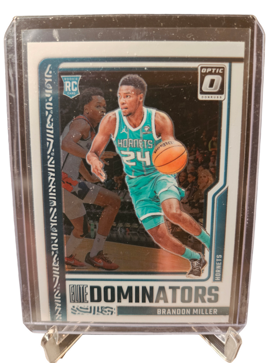 2023-24 Panini Donruss Optic #17 Brandon Miller Rookie Card Elite Dominators