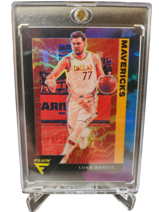 2020-21 Panini Flux #37 Luka Doncic Blue Prizm 05/25