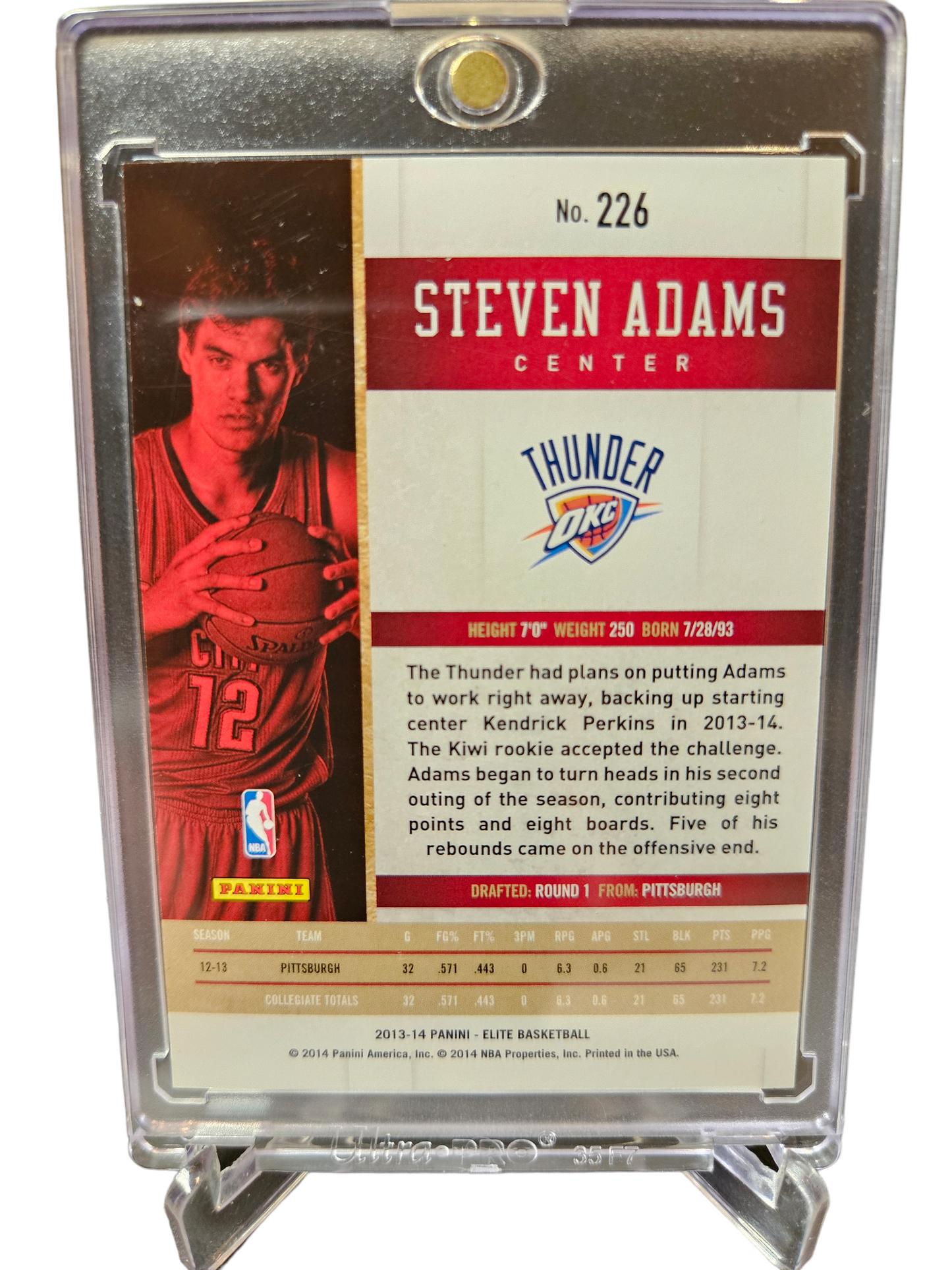 2013-14 Panini Elite #226 Steven Adams Rookie Card Elite 693/999