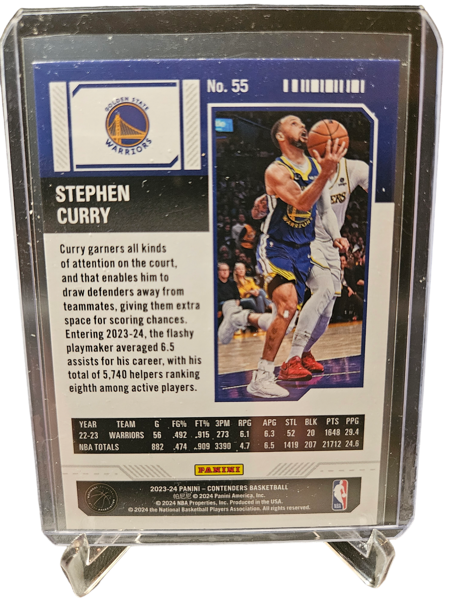 2023-24 Panini Contenders #55 Stephen Curry Season Ticket