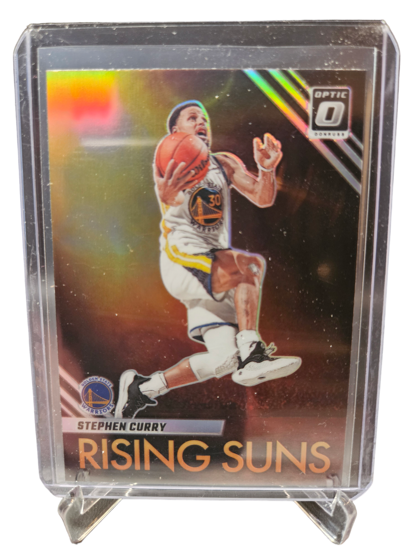 2023-24 Panini Donruss Optic #6 Stephen Curry Rising Suns Holo