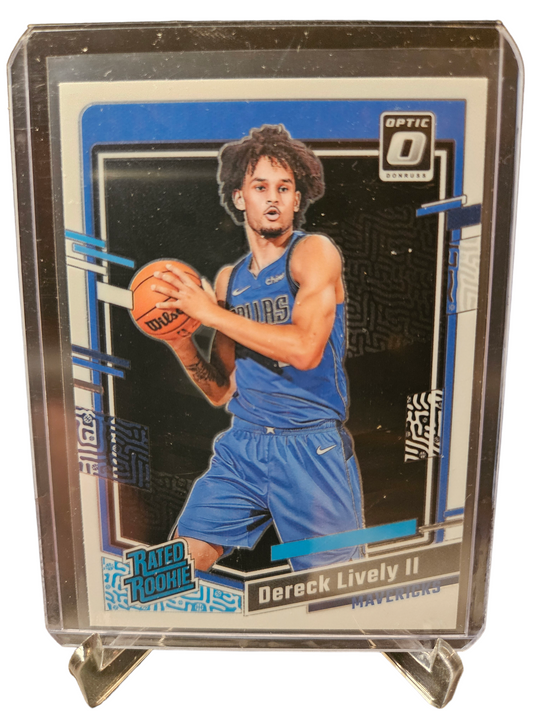 2023-24 Panini Donruss Optic #245 Dereck Lively II Rookie Card Rated Rookie