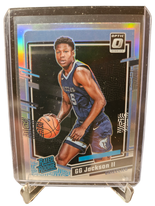 2023-24 Panini Donruss Optic #228 GG Jackson II Rated Rookie Silver Holo Prizm