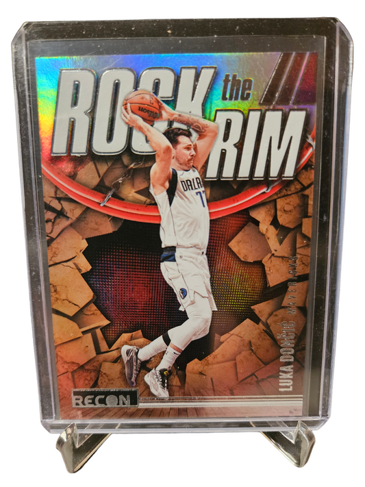 2023-24 Panini Recon #25 Luka Doncic Rock The Rim Holo