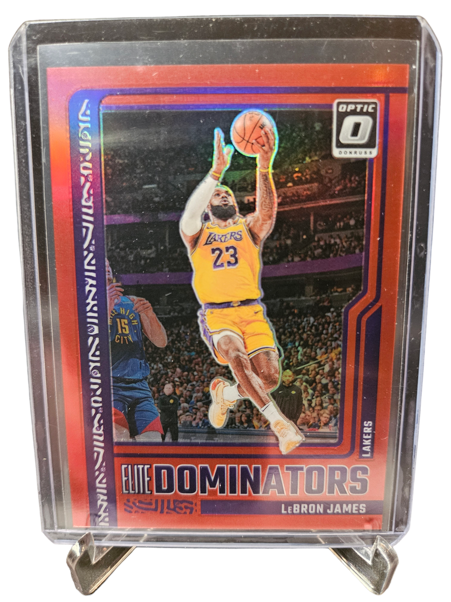 2023-24 Panini Donruss Optic #9 Lebron James Dominators Red 84/99