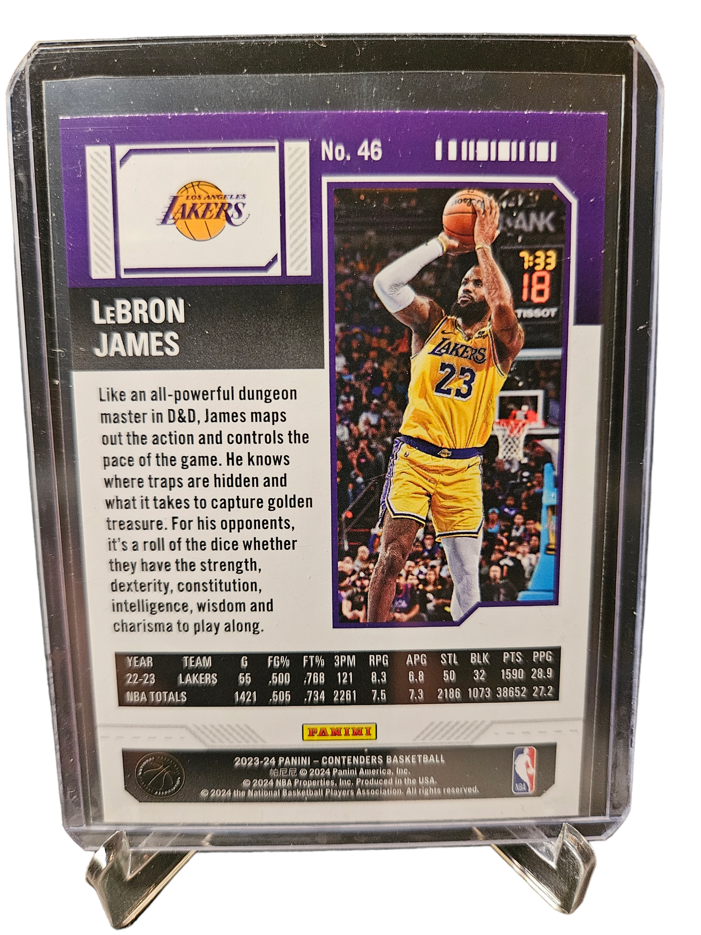 2023-24 Panini Contenders #46 Lebron James Season Ticket