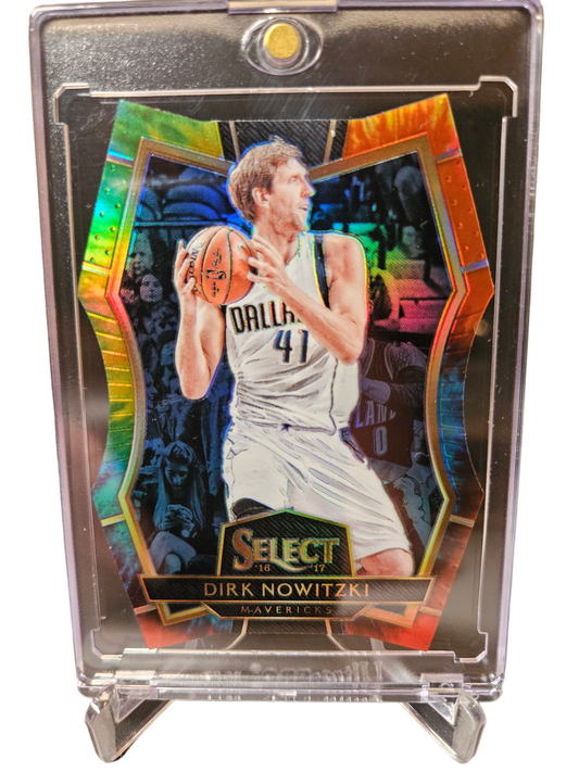 2016-17 Panini Select #131 Dirk Nowitzki Tie Die Die Cut 06/25