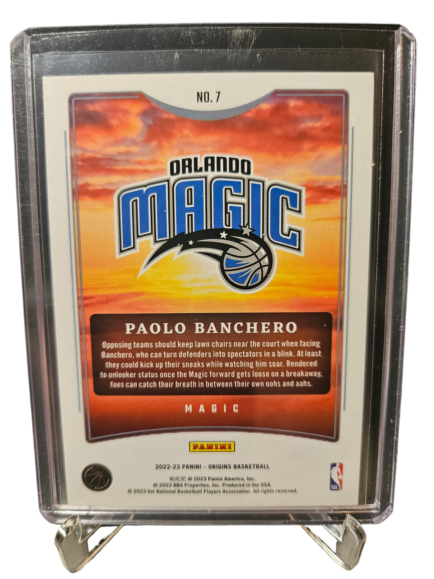 2022-23 Panini Origins #7 Paolo Banchero Rookie Card Dawn