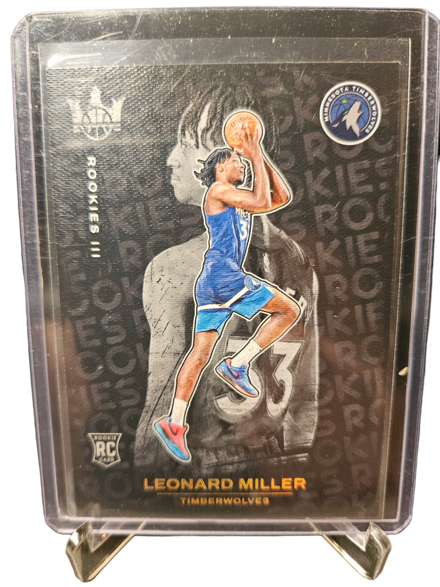 2023-24 Panini Court Kings #163 Leonard Miller Rookie Card Rookies III