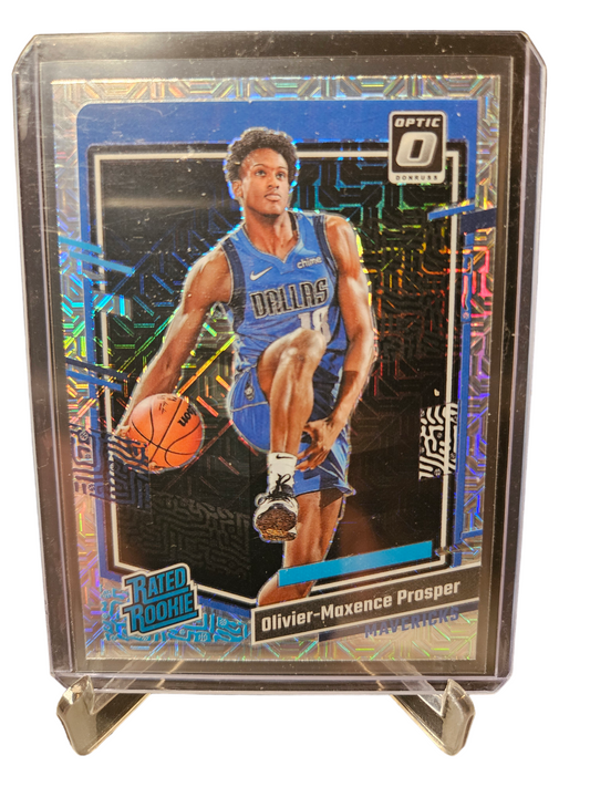 2023-24 Panini Donruss Optic Choice #202 Oliver-Maxence Prosper Rookie Card Silver Holo