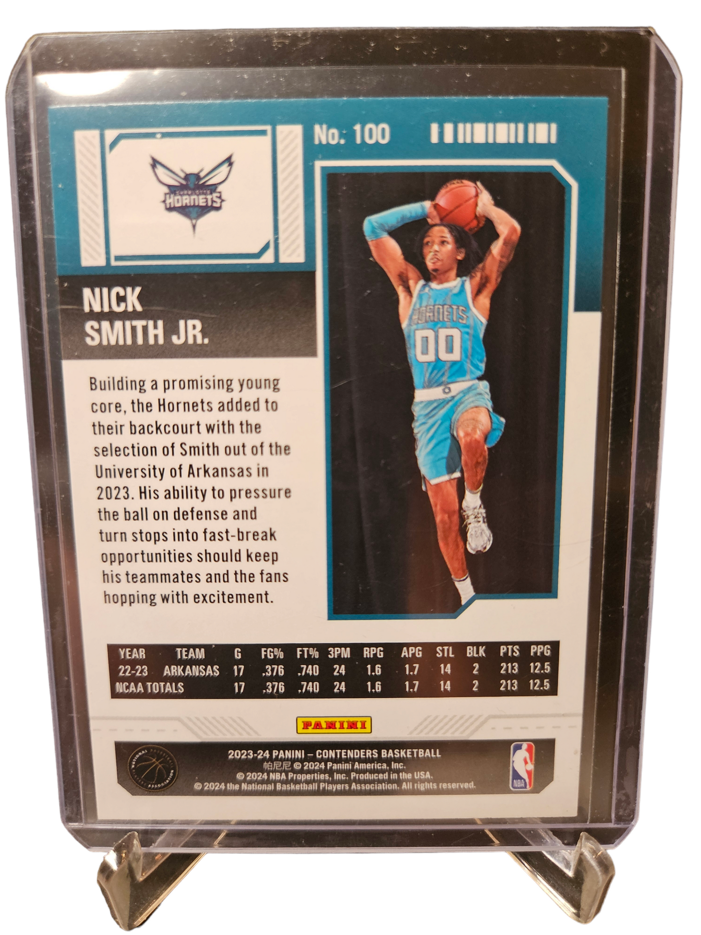 2023-24 Panini Contenders #100 Nick Smith JR Rookie Card Season Ticket