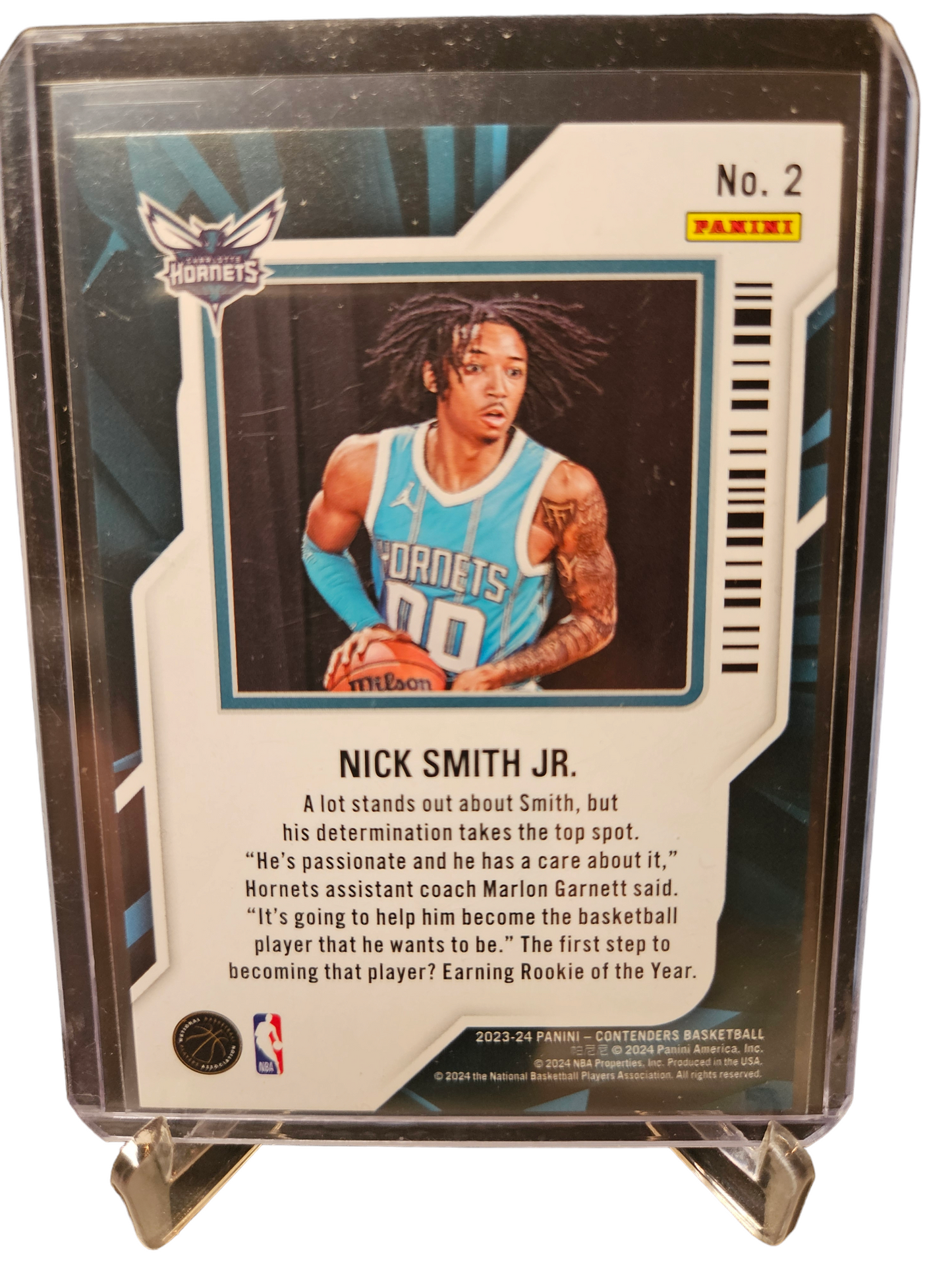 2023-24 Panini Contenders #2 Nick Smith JR Rookie Card Rookie Of The Year