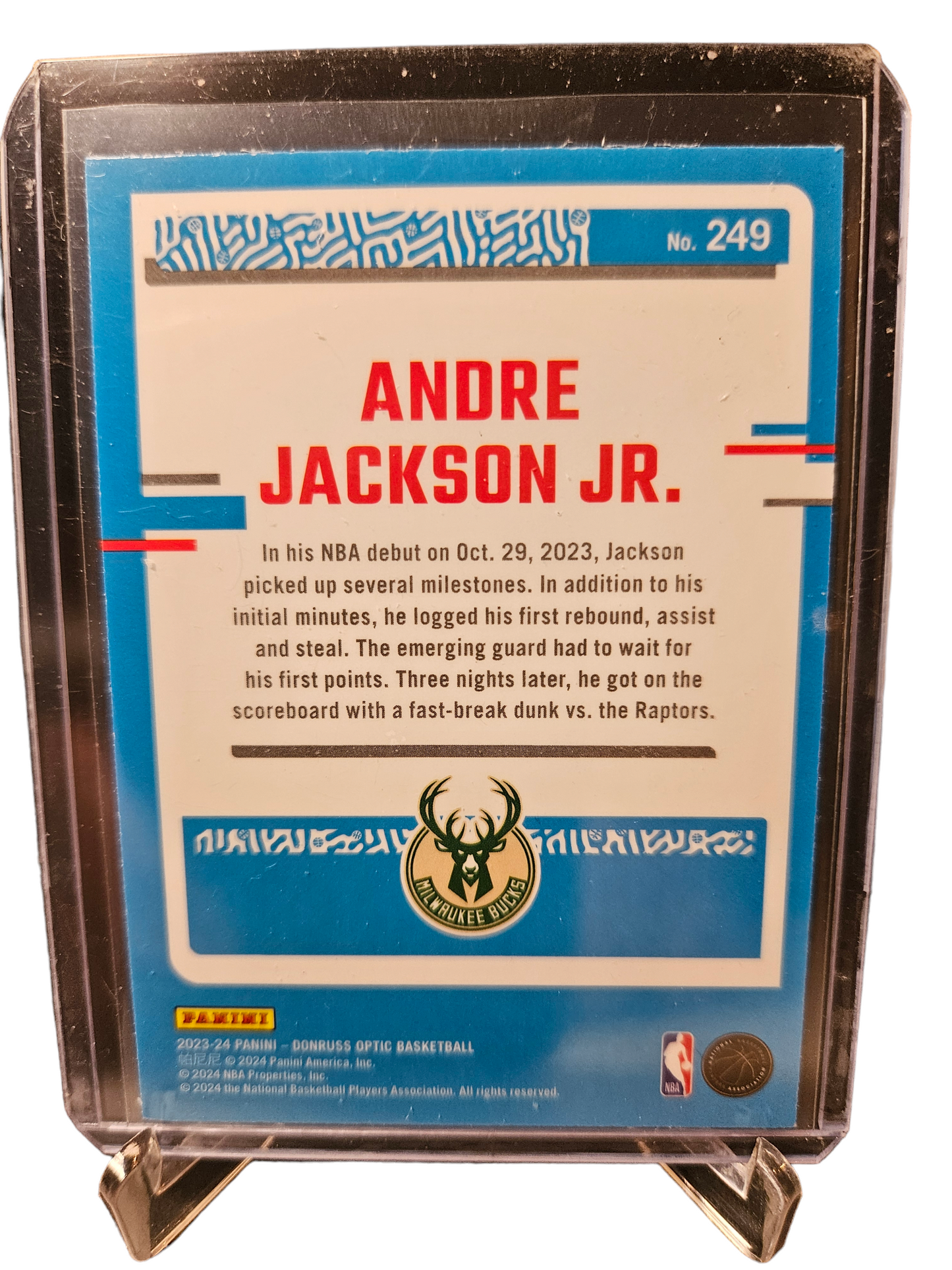 2023-24 Panini Donruss Optic #249 Andre Jackson JR Rated Rookie