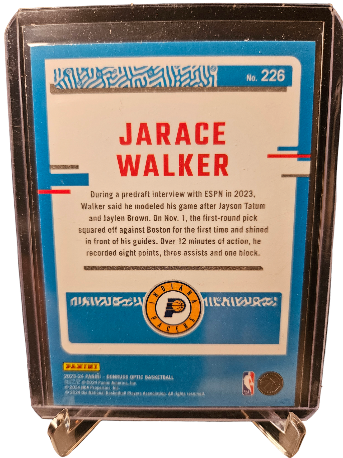 2023-24 Donruss Optic #226 Jarace Walker Rookie Card Rated Rookie