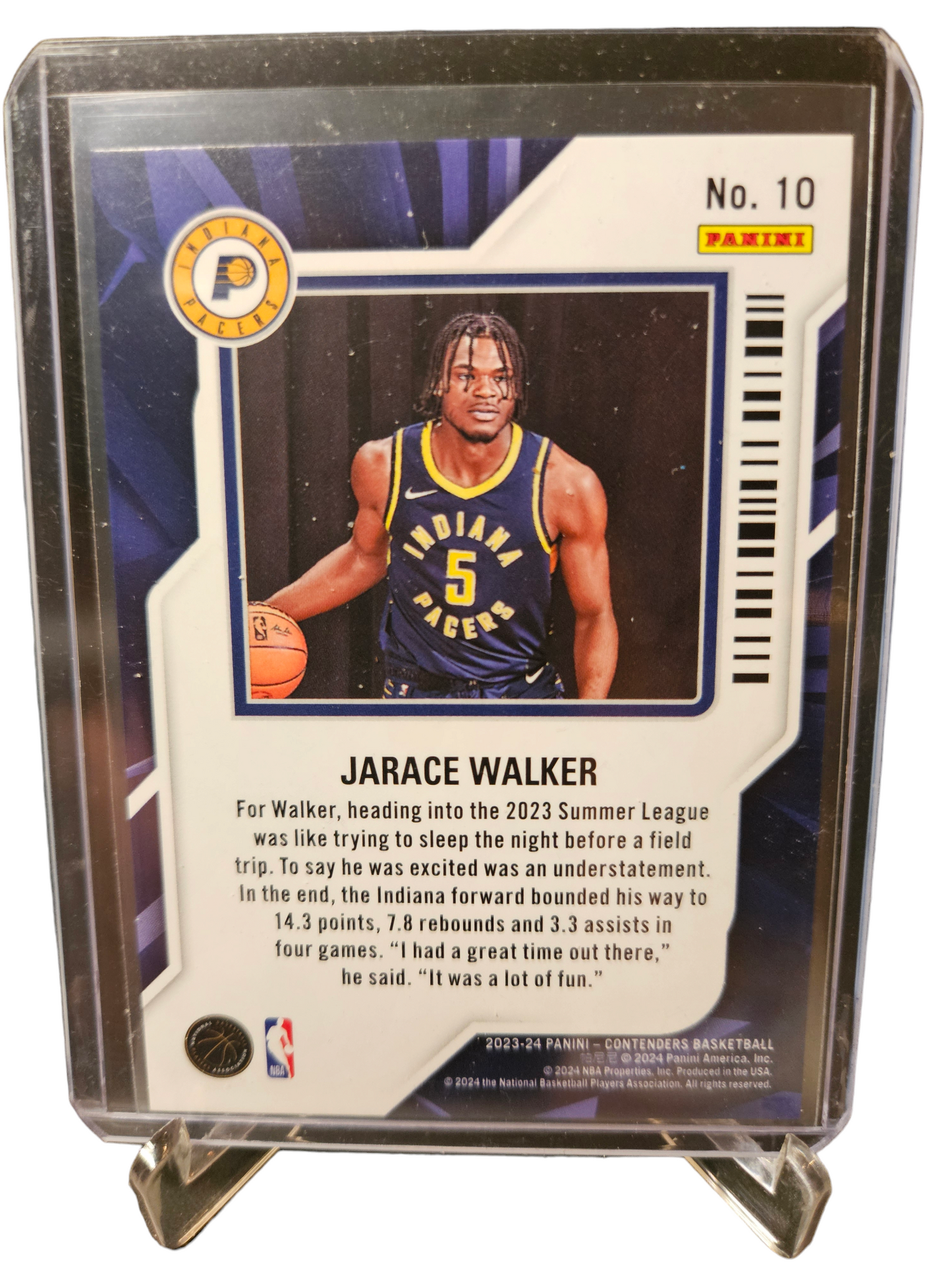 2023-24 Panini Contenders #10 Jarace Walker Rookie Card Rookie Of The Year