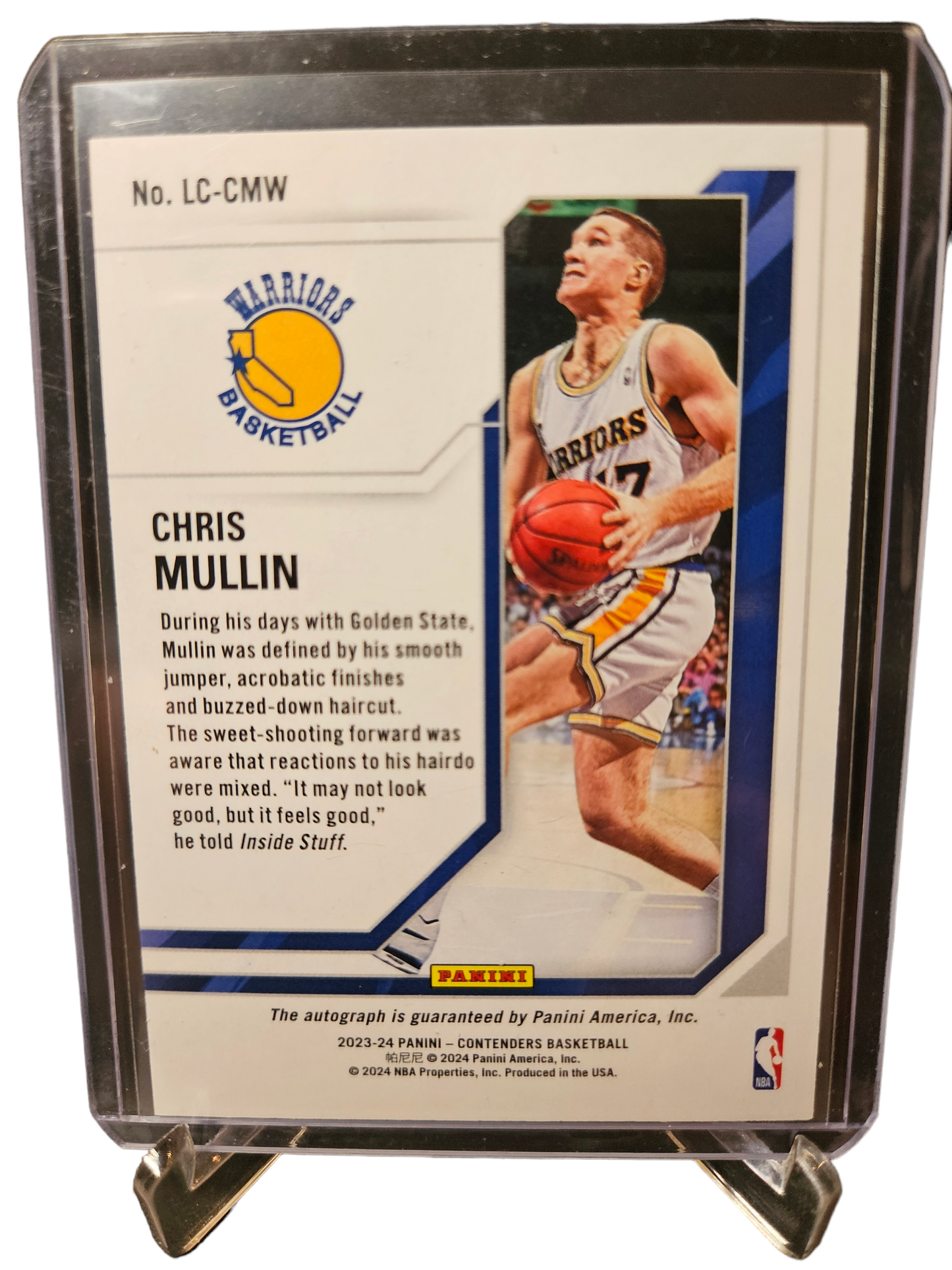 2023-24 Panini Contenders #LC-CMW Chris Mullin Legendary Contenders Autograph 08/25