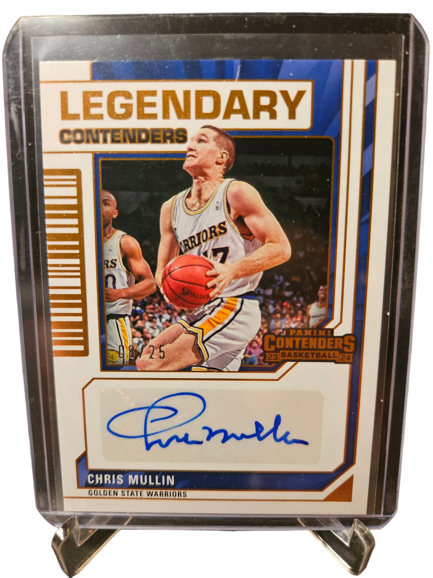 2023-24 Panini Contenders #LC-CMW Chris Mullin Legendary Contenders Autograph 08/25