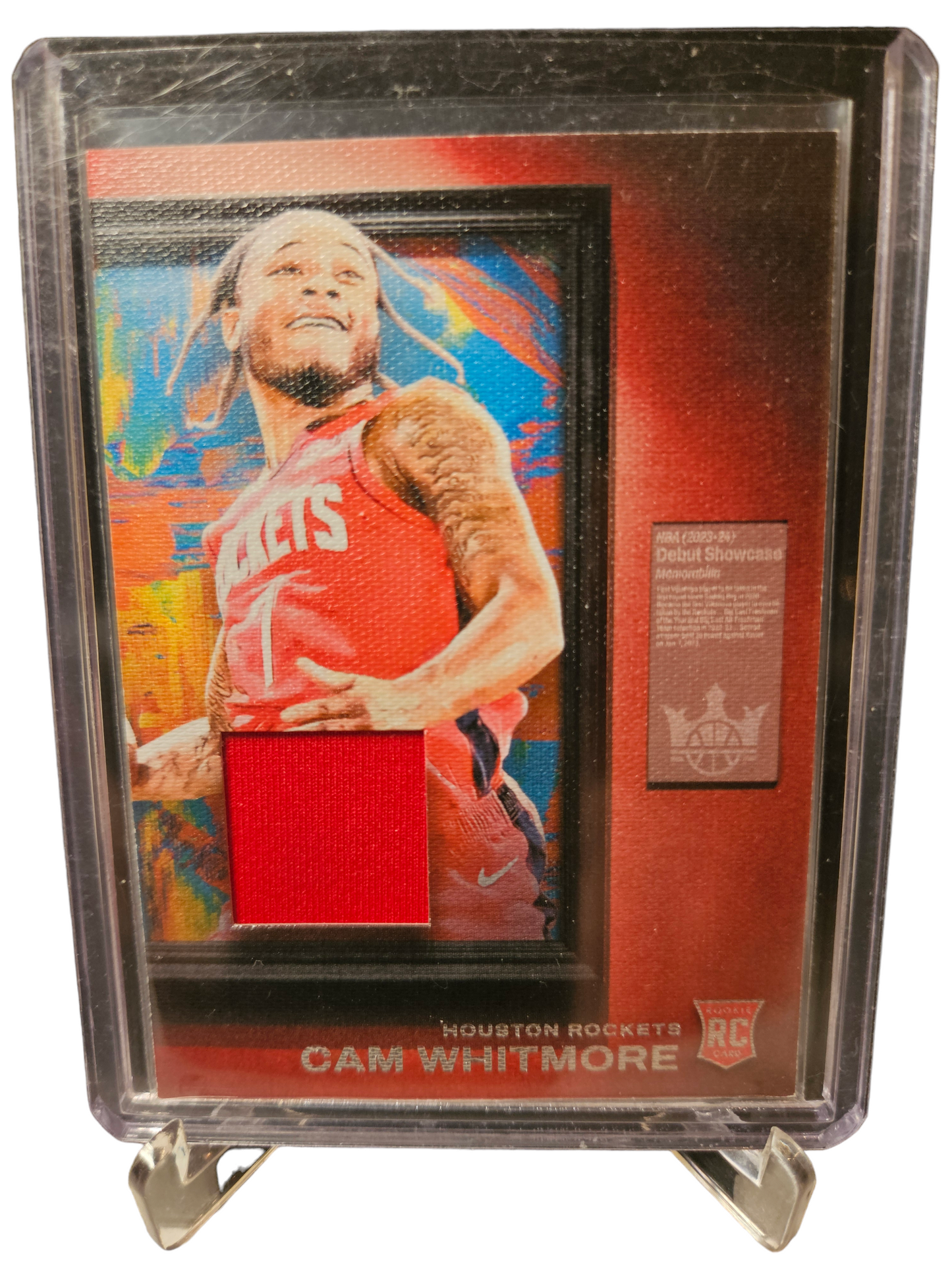 2023-24 Panini Court Kings #DSM-CAM Cam Whitmore Rookie Card Debut Showcase Patch