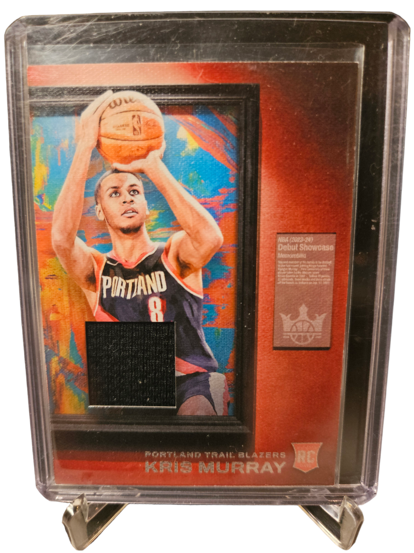 2023-24 Panini Court Kings #DSM-MUR Kris Murray Rookie Card Patch