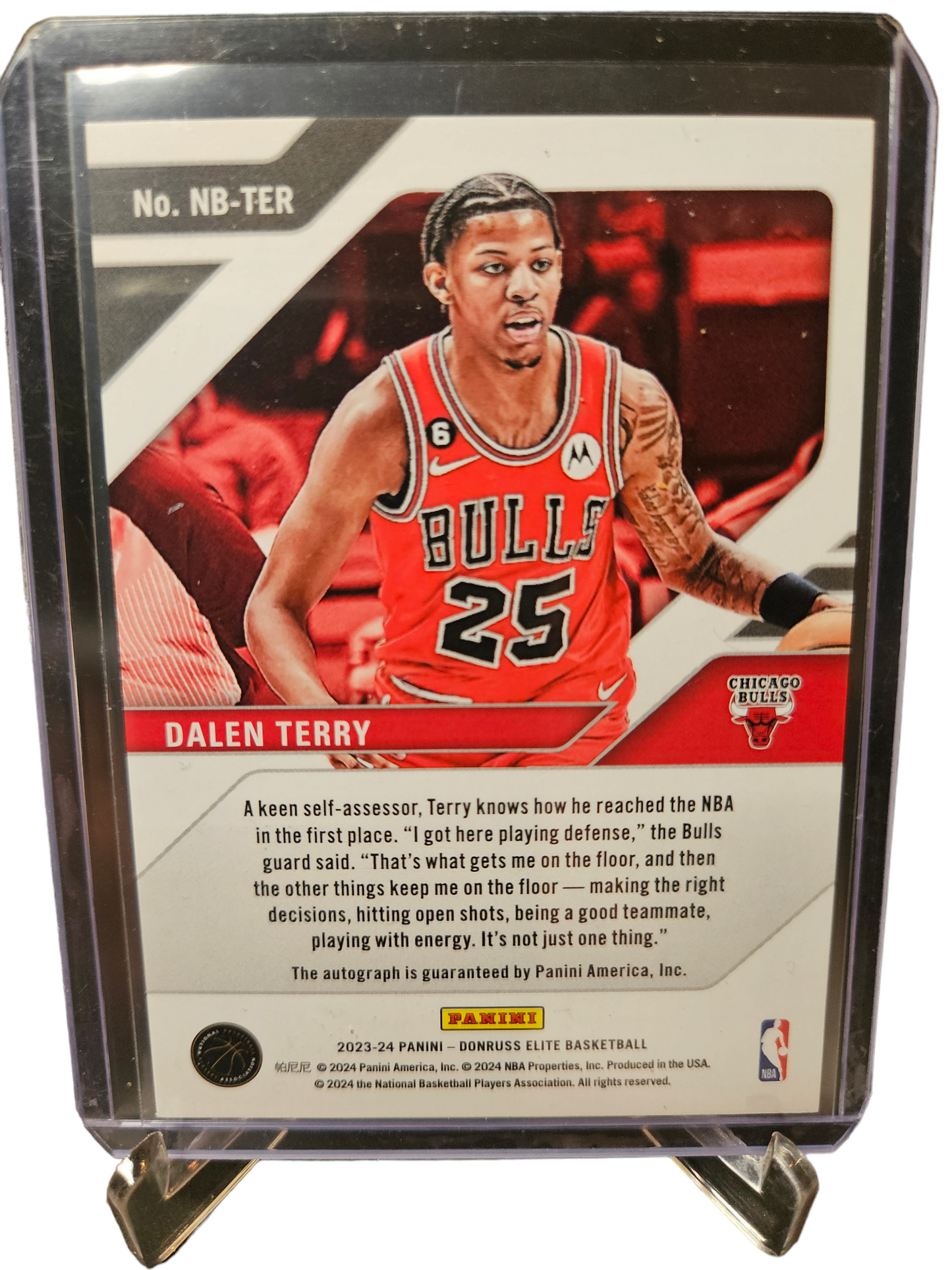 2023-24 Donruss Elite #NB-TER Dalen Terry Rookie Card New Breed Autograph