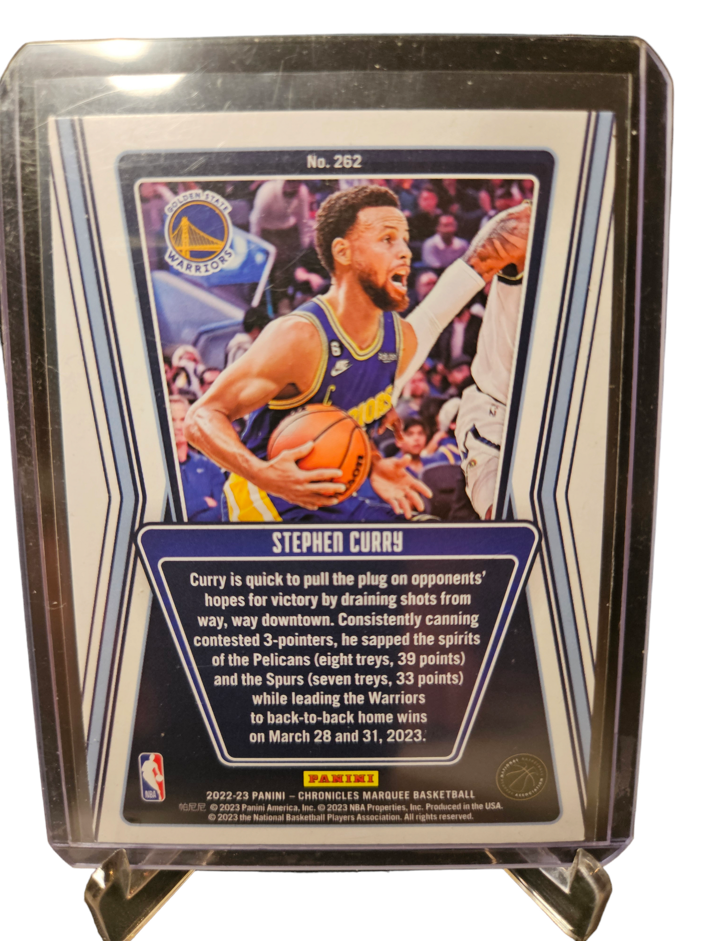 2022-23 Panini Chronicles Marquee #262 Stephen Curry Marquee Teal